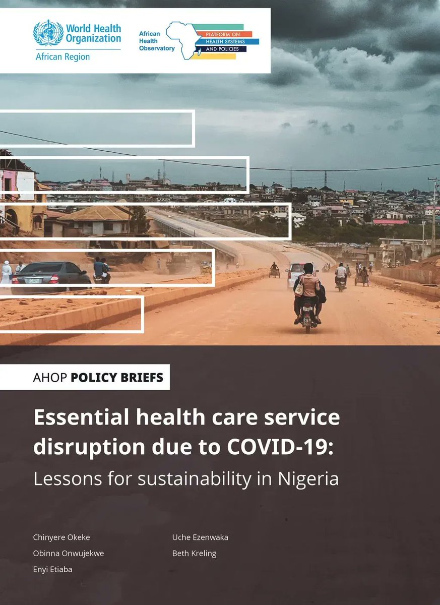 AHOPlatform's tweet photo. 📢 New Launch
How did #Nigeria 🇳🇬 respond to disruptions to its essential health services due to the onset of the #COVID19 pandemic? Find out in our new Policy Brief.
👉🏾 https://t.co/iqhAn4IedF https://t.co/HrQH4WNx1b