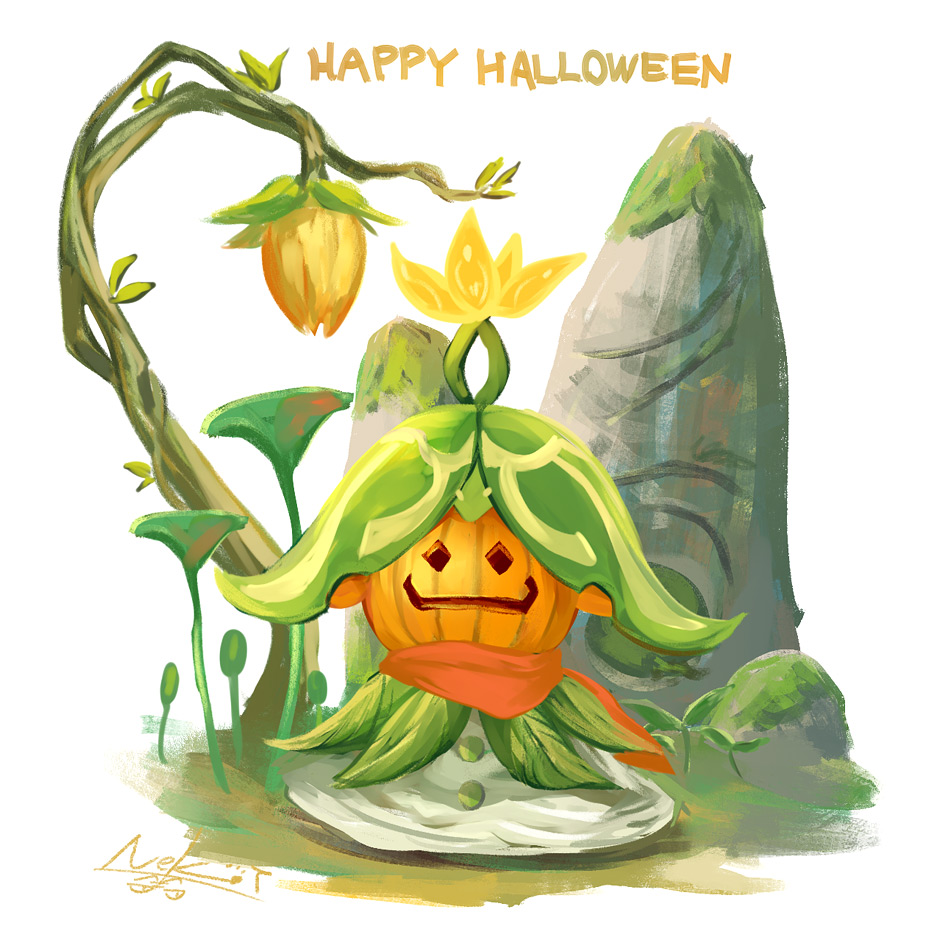no humans pokemon (creature) solo signature happy halloween halloween white background  illustration images