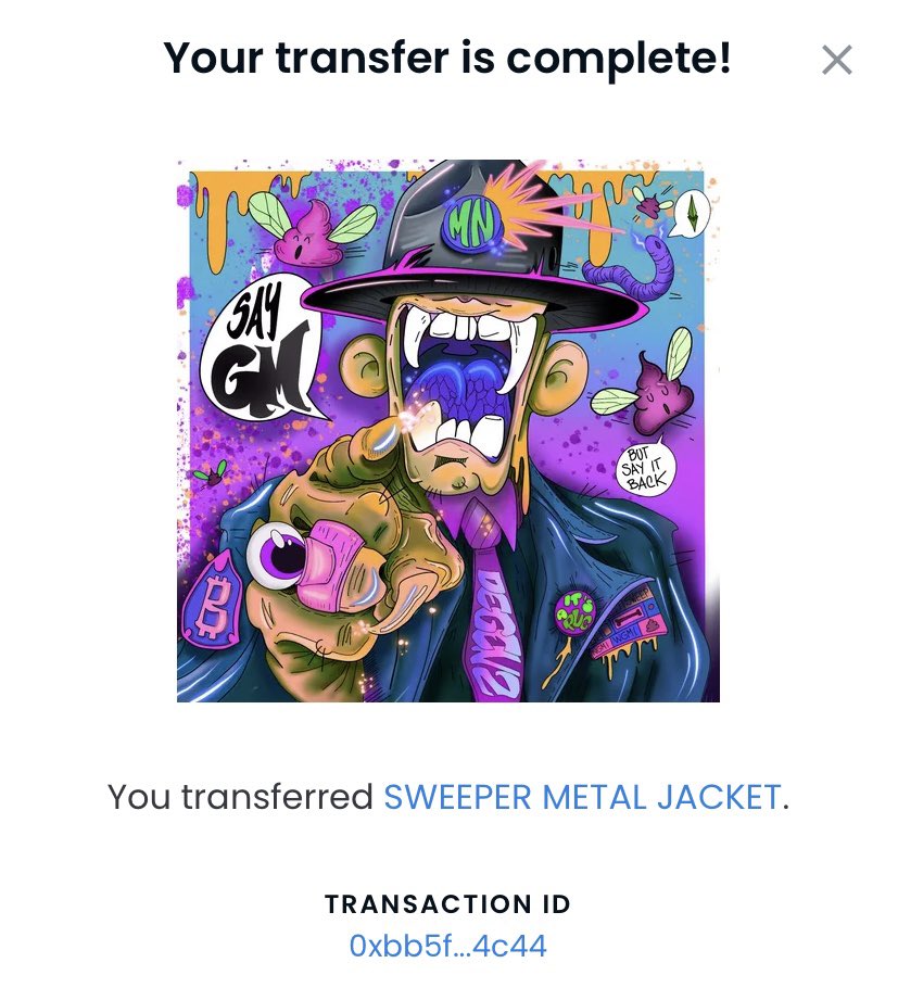 Another Sweeper has swept some Numberz this morning 
Another Present airdropped to him becouse we dead but we still have the connection here in the grave 
Say Gm 
But say it back 
#Halloween2022 #NFTGiveaways