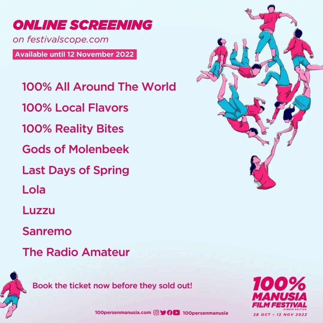 100prsenmanusia's tweet photo. (31/10) #100PMFF2022 Today's Screenings and Events! π¬
Don't forget to join the film discussion after the screening at offline venues and win free goodie bags!
#100PersenManusia #FilmFestival #HumanRights #ChangeMakers #InfoEvent #EventJakarta #EventOnline https://t.co/3NVWHu7OyK