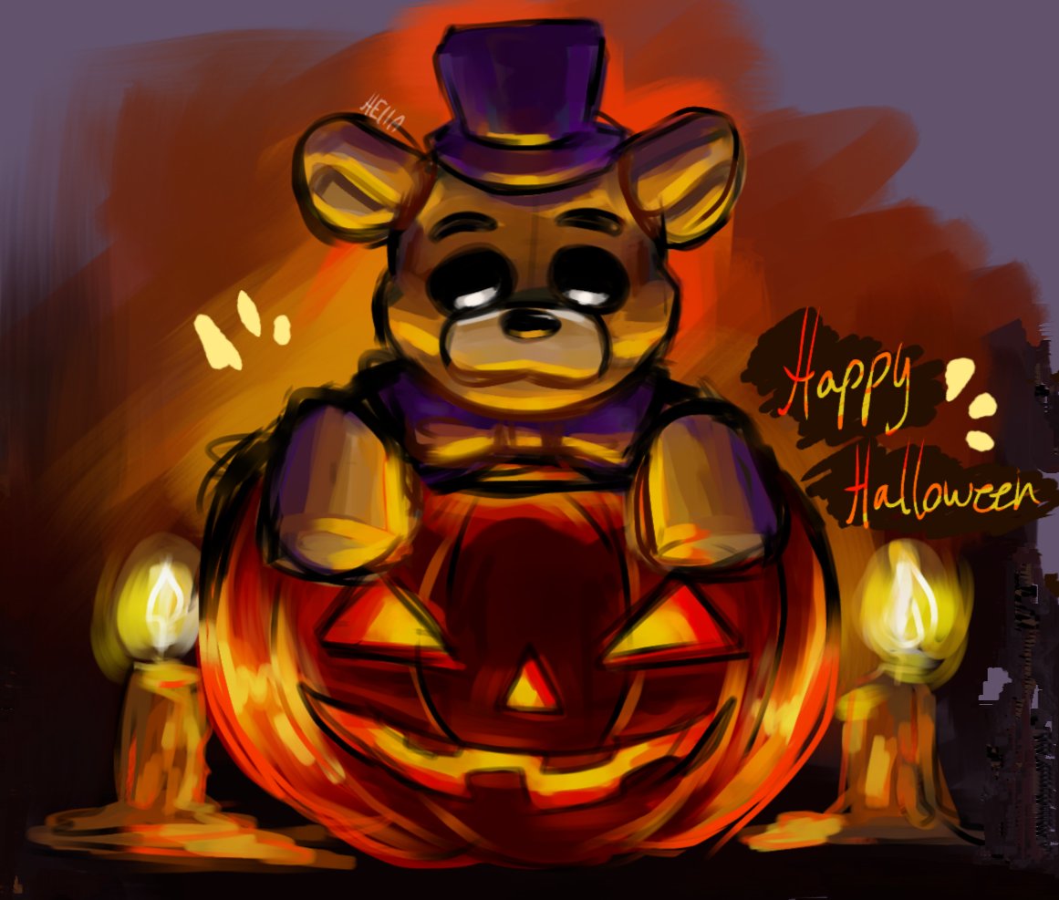 Feliz Halloween Fanart De Fnaf Day 31. Free Day 🎃 [Happy