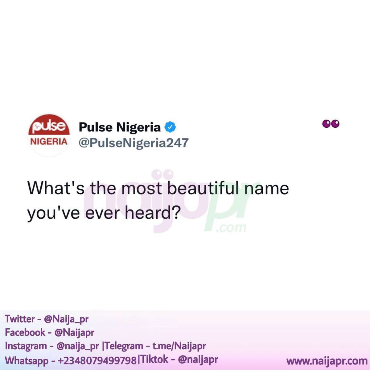 Naija tweet media