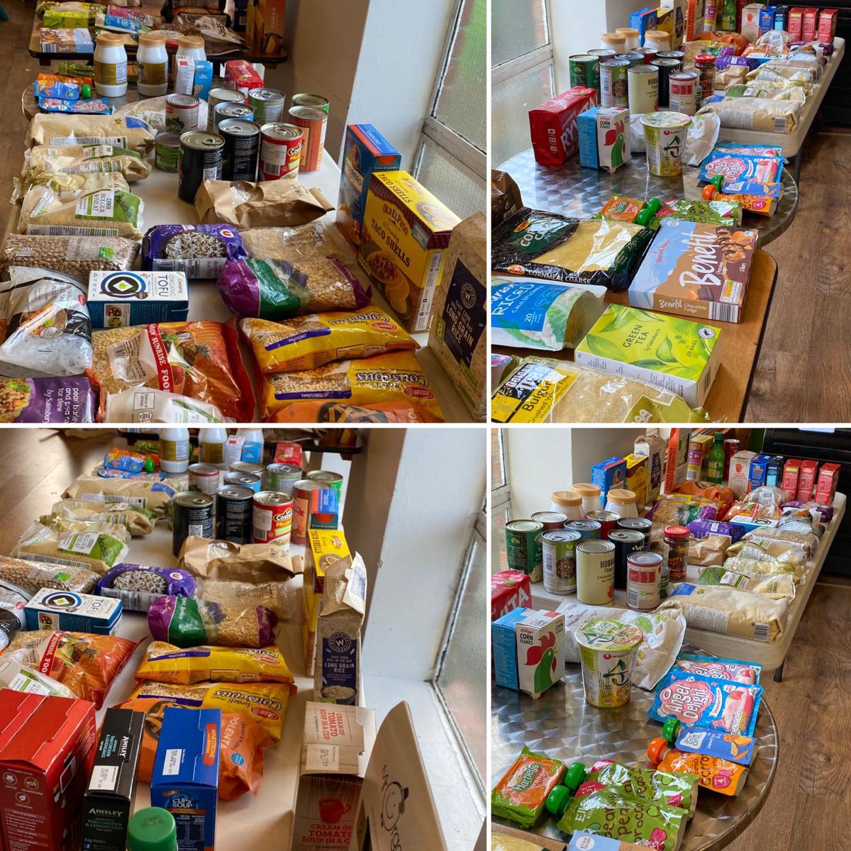 Fabulous generous donations from <a href="/RhodesAvePrim/">Rhodes Avenue</a> and Coldfall Primary School harvest festivals that have given a much-needed boost to our supplies. Many thanks to the pupils, parents and staff involved 😊❤️😊