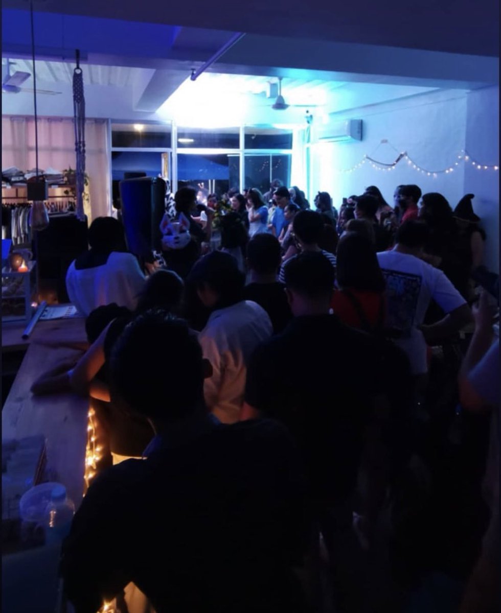 indiecdo's tweet photo. Still on a high from last Saturday’s “A Grave Affair” Halloween costume gig at Sari-Sari Cafe! The most awesome crowd with the most beautiful souls. Thank you for sharing the night with us. Till next gig! https://t.co/rwpVEj0Twv