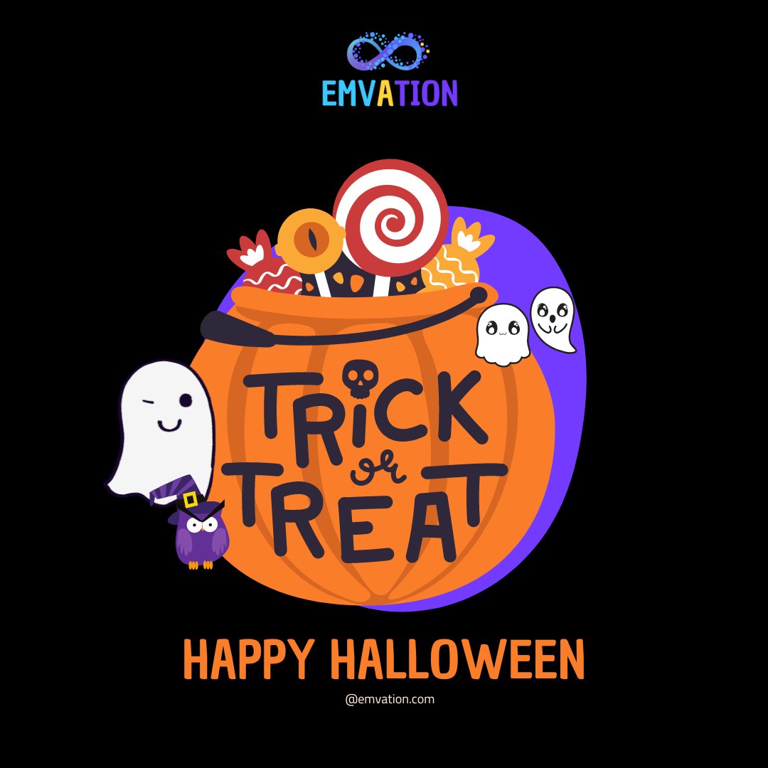 Emvation_'s tweet photo. Happy #Halloween to all of our friends and supporters!👻

#emvation #halloweenfun #halloween2022 #happyhalloween #halloween #happyhalloween🎃 #webdeveloper #graphicdesigner #logodesigner #contentdesigner #appdeveloper https://t.co/jPNoIFeTIZ