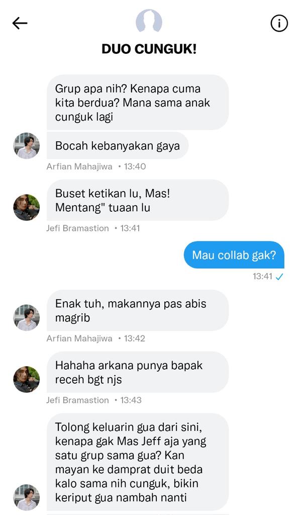 babusiter's tweet photo. — Jeffsatur three tweets au.
Gagal collab!
#JiwaBiru
#JeBin https://t.co/Nw0HDAQRIL