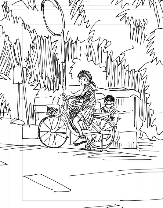 帰り道パート2学校帰りの女子中学生が浄化水槽にの脇で立ち話。スタンド掛けた自転車を勢いよく漕いで遊んでるのはよいとして、ばぁ～!!っと自分でスカートめくるのはおっちゃん(⊃ Д)⊃≡゜ ゜ ってなったお。目の保養ありがとうございます。 