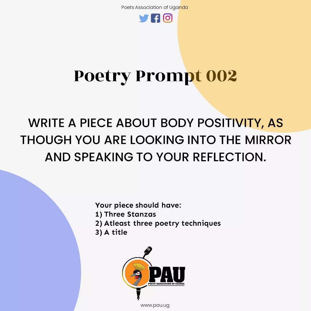 Joze_Mat's tweet photo. Because #ItsNotJustAPoem, type/write/voice it with no fear. 

#Poetry #Spokenword #SpokenwordArtist #Writing #TheCML #PoetryWorkshop #poetryprompt #poetsassocciationofuganda #poetryprompt002 @UgandaPoets https://t.co/Q7DHbxNBwo