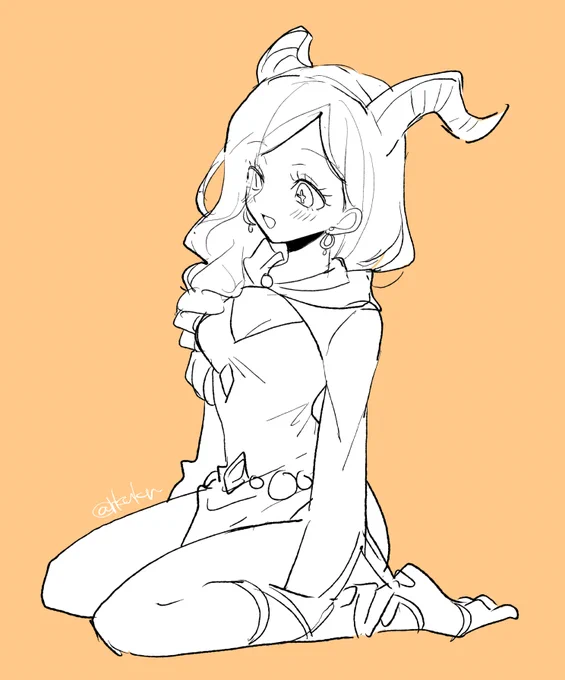 なんにも考えてない手癖100%の絵 