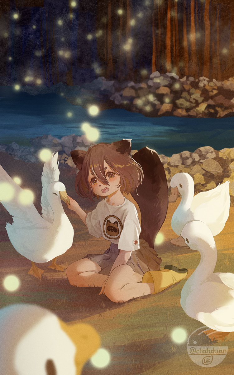 「#今月描いた絵を晒そうocですもっと早く描きたいなぁ˃ʍ˂ 」|茶々うさ@絵仕事・skeb募集中のイラスト