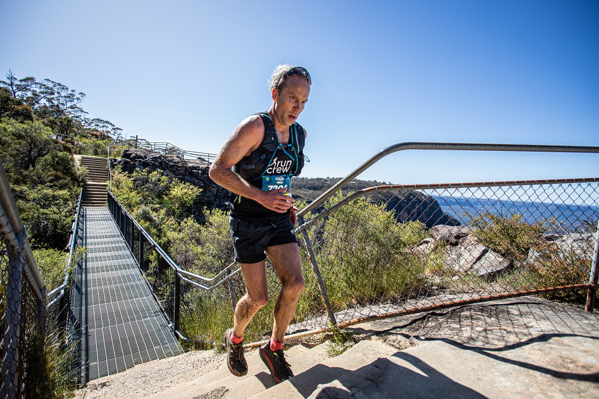 Two-time Olympian @bennysaint, 40, won the men's side of #UTMBAustralia 50K last Saturday in Katoomba, NSW in 3:54:29. 'It was tough, it was a really close race between the top-3 right from the start,' he said. 'The Blue Mountains are the best. 📷@CalumnHockey, @UTMBWorldSeries