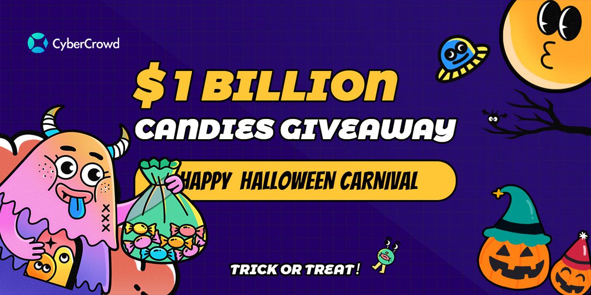 📍CyberCrowd will launch an exclusive giveaway event! 💥Fill in the form,complete the tasks,get CyberCrowd candies! 🎺forms.gle/xJRHfSUkVKT97u… #Giveaway #Airdrops