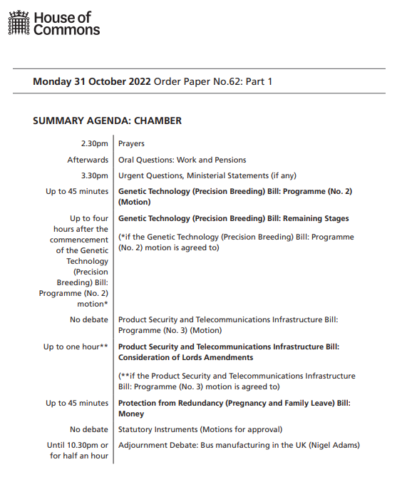 HouseofCommons's tweet photo. The House of Commons sits from 2.30pm today.

Find out what’s on in the House of Commons today in the #OrderPaper: https://t.co/IBeMTaasnW

Follow the Chamber in real time: https://t.co/HEBiZuz0lv https://t.co/tRKtYuua2b