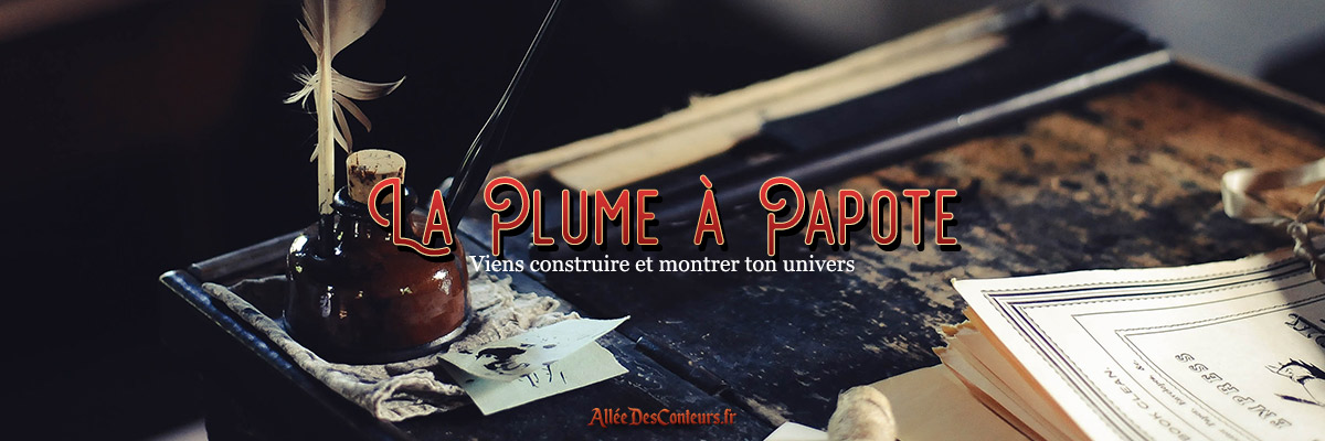 📜 Tu as des univers vastes, remplis de magie, de robots, de paysages féériques, de lunes détruites, d'aliens végétaliens, de sorcier sans pouvoirs...

La Plume à Papote arrive et est faite pour toi ! 

📔 alleedesconteurs.fr/actualites-583…