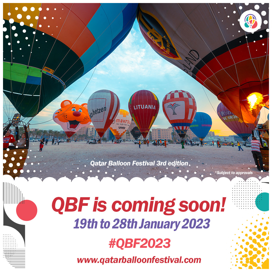 asfaryqatar's tweet photo. Qatar Balloon Festival 2023 Coming Soon.....

#qbf2023 #qbf2021 #qbf2022 #qatar #doha #bristolballoonfiesta #asfary #asfary_hot_air_balloon #qatar2022 #doha #qatari #dohaqatar https://t.co/VL3OA4josl
