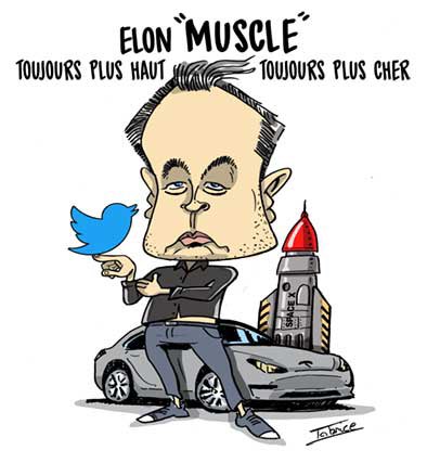 FabriceGreg's tweet photo. #elonmusk #tesla #teslamodels #teslamotors #spacex #fusée #twitter #réseauxsociaux #proprietaire #dessindujour #dessindepresse #dessin #caricature #blague #humour #sketch #gregsketch https://t.co/rR57YjuQ8p