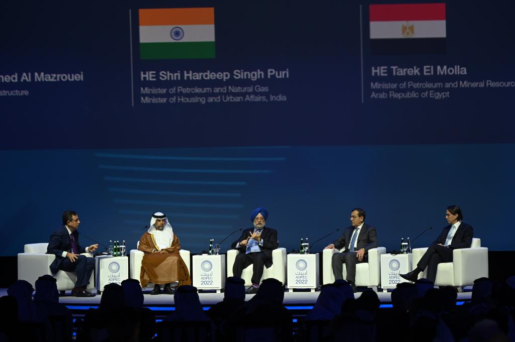 India speaks! Hon. Min @HardeepSPuri @PetroleumMin addressed @ADIPECOfficial opening ceremony along with leaders from Egypt, Saudi Arabia, Egypt & @OPECSecretariat . @MEAIndia @IndianDiplomacy @sunjaysudhir @DrSJaishankar @ADNOCGroup @ABZayed @PMOIndia