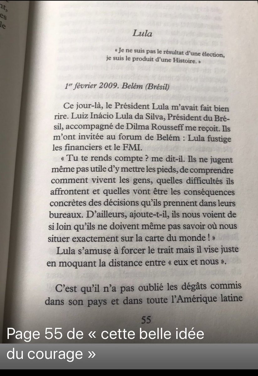 RoyalSegolene's tweet photo. Félicitation Cher Lula ⁦@LulaOficial⁩ . Je me souviens du fantastique forum social de Belem, pour la forêt, la parole donnée aux indiens menacés par la déforestation que tu as interdite et la remise au pas du FMI qui dévastait l’Amérique latine. Bon courage pour la suite 👏🏼 https://t.co/vQ9FHuRdoK