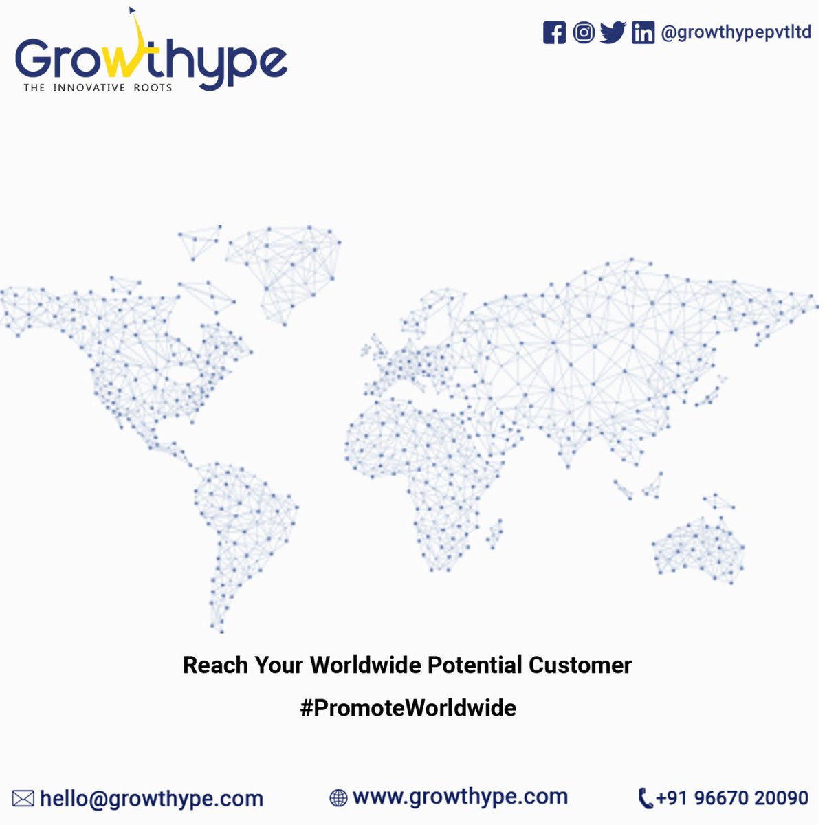 Growthypepvtltd's tweet photo. Be easily seen by the world! 

We make sure your brand and business are easily found by the world! 

How do we do it? Let's connect with our experts and explore!

Visit @ https://t.co/Ygd27Rrf6d

#business #entrepreneur #Trending #PROMOTION #Worlds2022 #growthype #marketing https://t.co/Hklr4laTBm