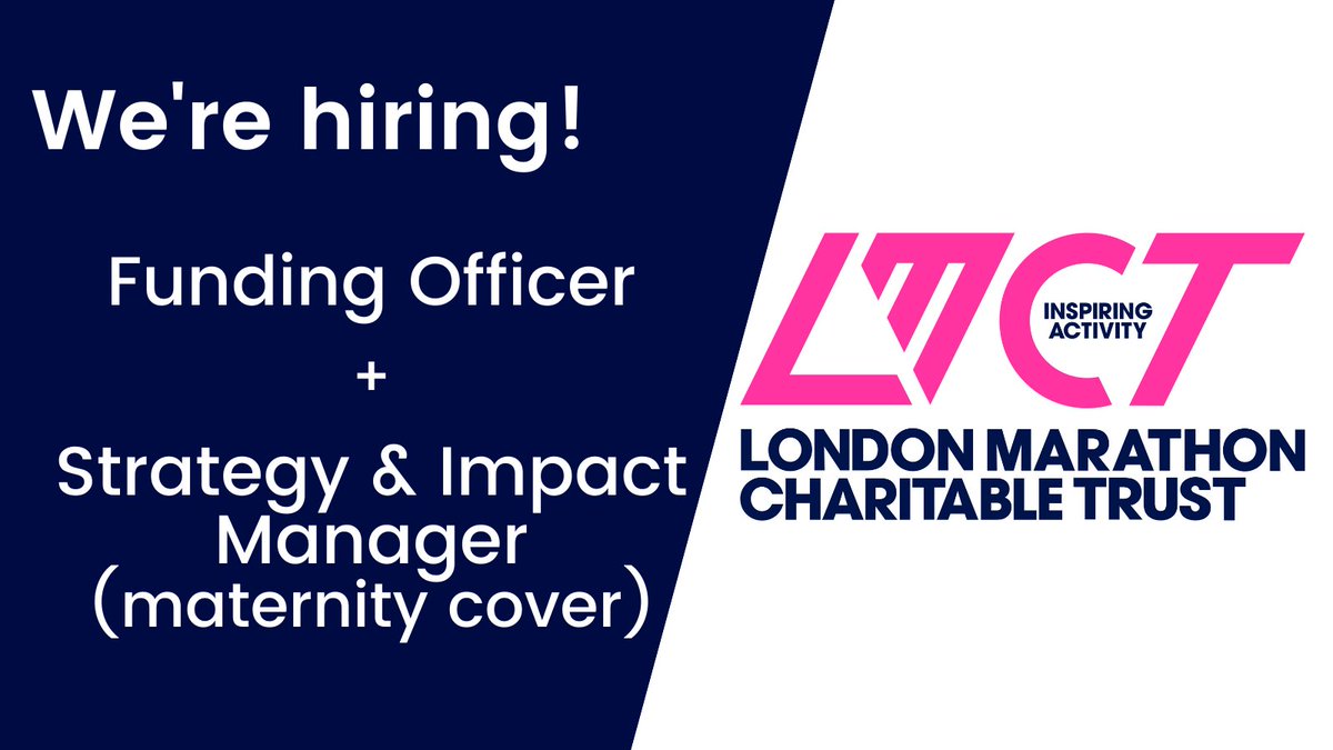 LMFoundation_'s tweet photo. Are you looking for a role where you can use funding to #InspireActivity and make a positive difference to society? 

If so, check out our current vacancies:

👉 Funding Officer
https://t.co/BA7Ft2DJH7

👉 Strategy &amp; Impact Manager
https://t.co/n6qDEGdBZD

Deadline: 7 November https://t.co/UWX7bBYUiD
