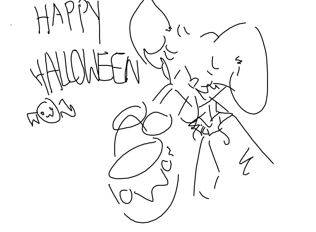 Happy Halloween :>
- done on ms paint