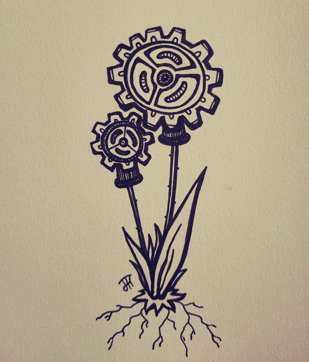 plotDriving_NPC's tweet image. inktober day 30: gear
#inktober #inktober2022