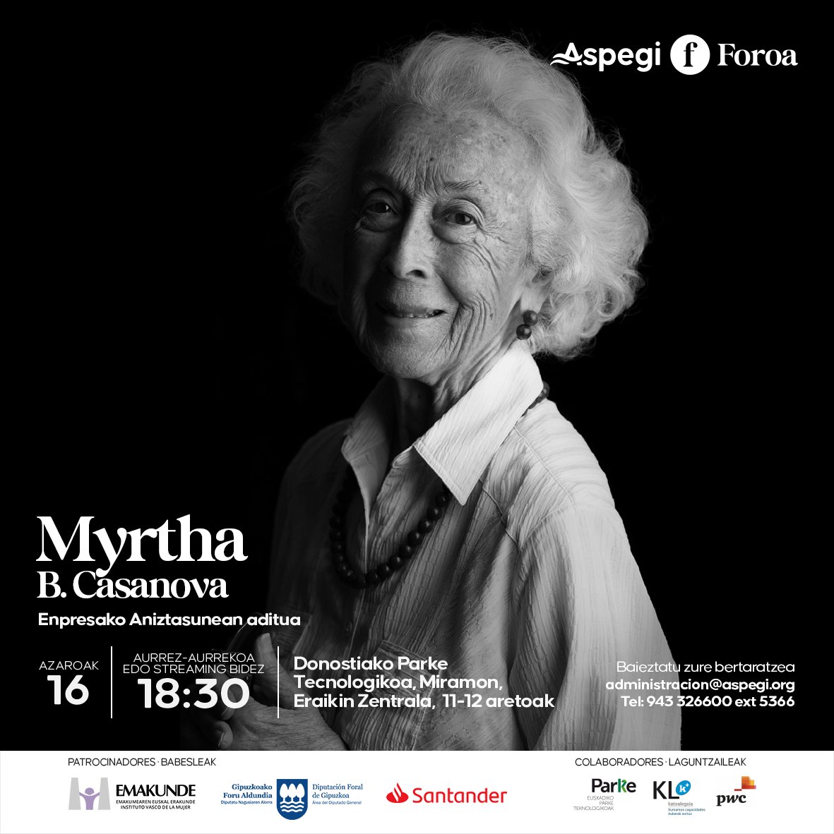 ASPEGI's tweet photo. 💬@MyrthaCasanova será la experta de la IX edición del Foro Aspegi. Fundadora del Instituto Europeo para la Gestión de la Diversidad, investiga y desarrolla modelos para propiciar el desarrollo sostenible y la multiculturalidad en las empresas e instituciones.
#Aspegi #ForoAspegi https://t.co/CvWl6fNTMm