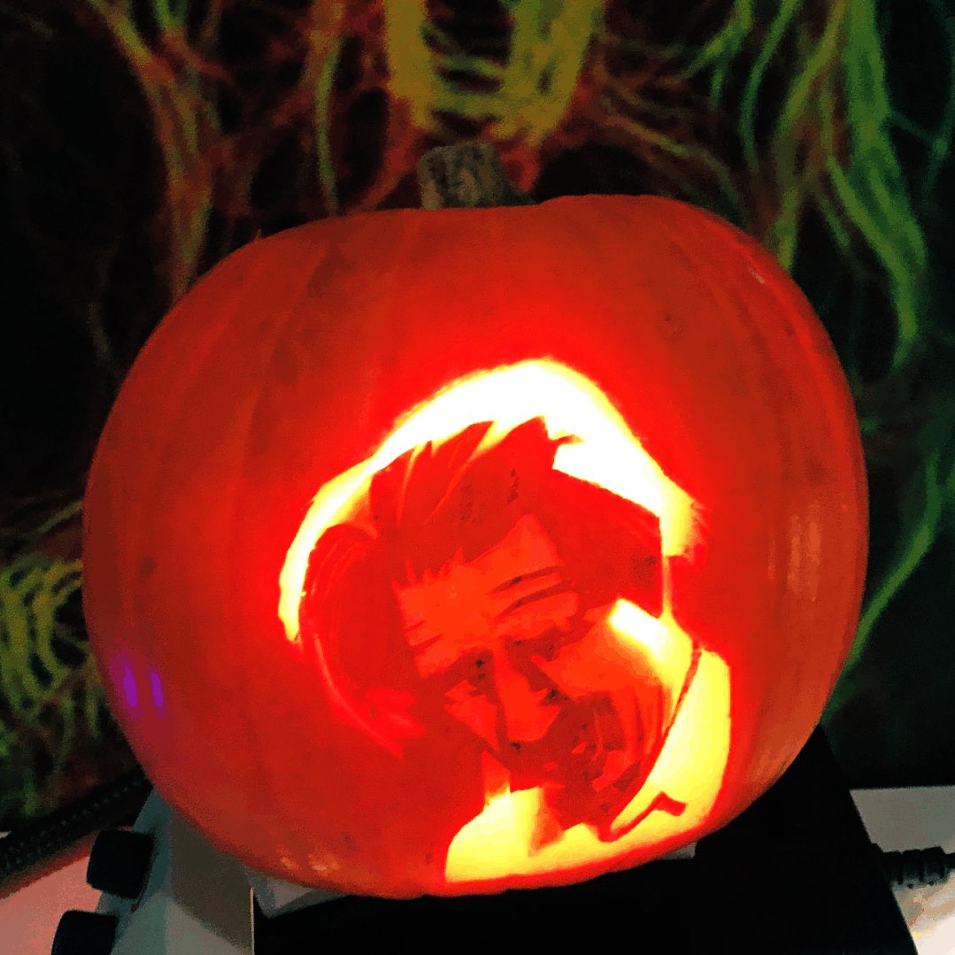 Classic pumpkin from @ericmiskalab @GurdonInstitute @CamBiochem . Recognise the scientist depicted?