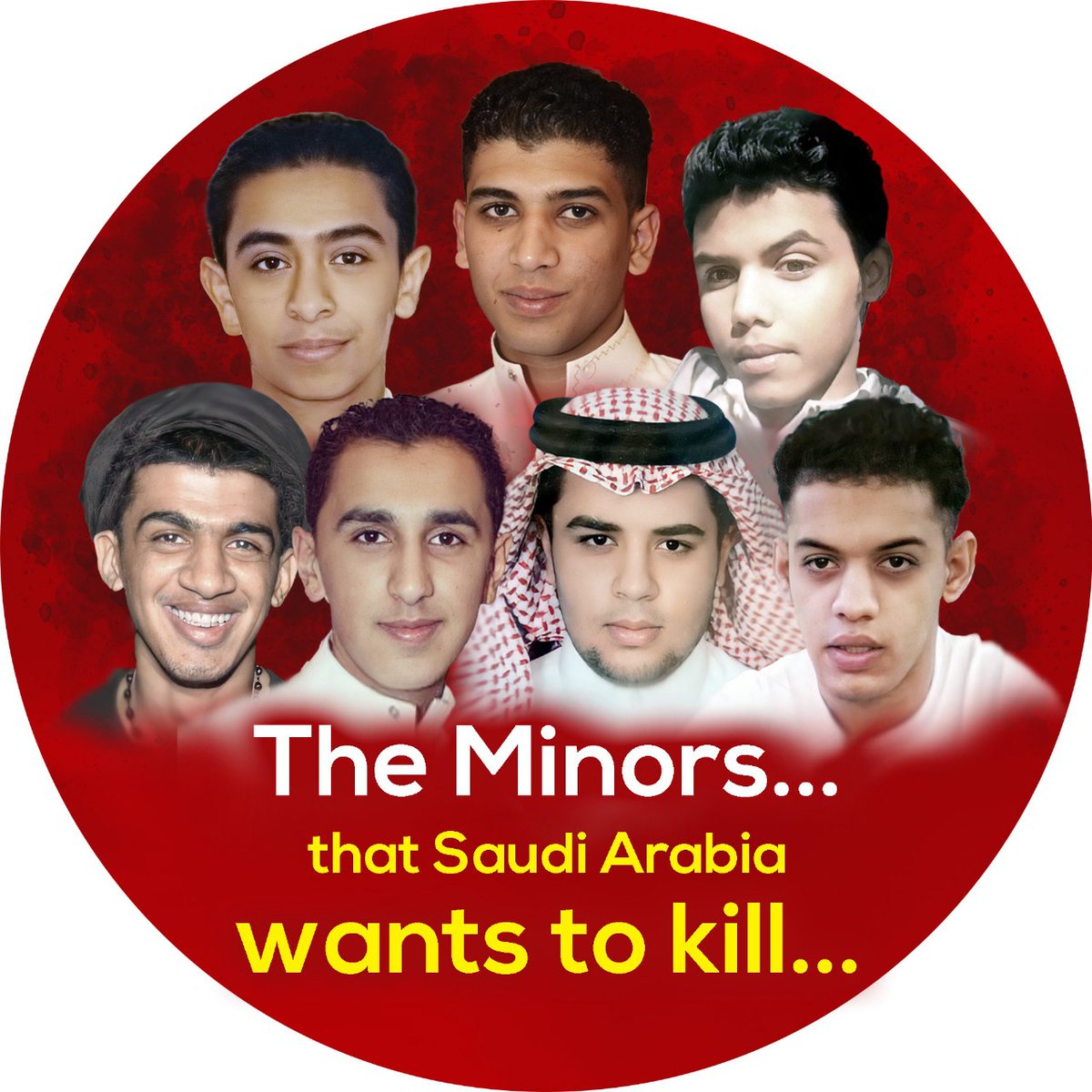 ESOHumanRightsE's tweet photo. ⚠️We raise the alarm that #SaudiArabia 🇸🇦 will be committing a massacre of dozens of detainees, including at least 8 minors.

🗣 We invite you to support the victims.

Share the pictures &amp; Tweet the hashtags:
#StopTheSlaughter
#أوقفوا_المذبحة
✊ Join our campaign to save lives https://t.co/CksJOhpI5G