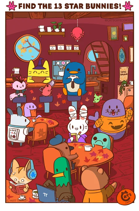 Happy Halloween! Can you find the 13 Star Bunnies? 