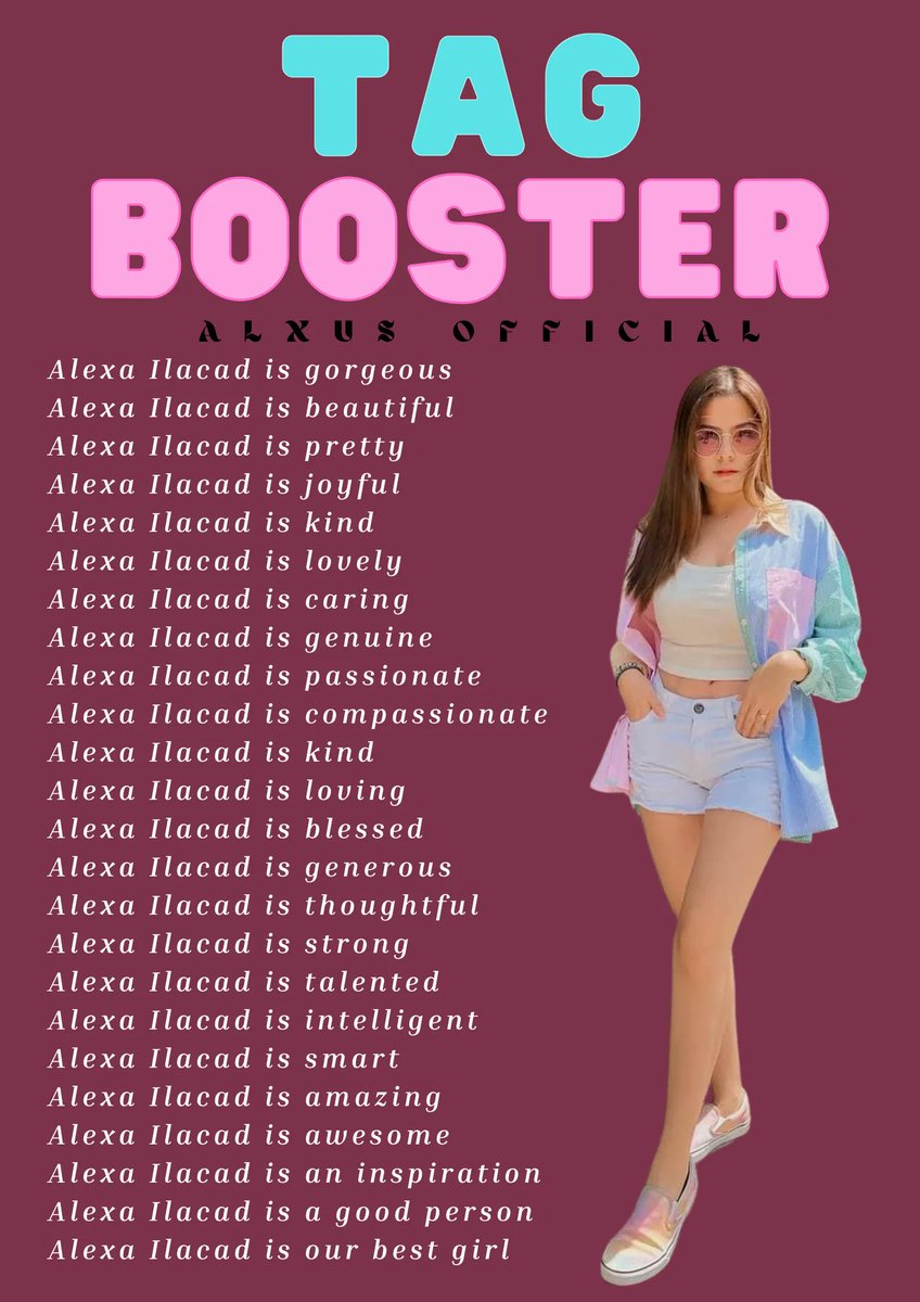AlxUsOfficial's tweet photo. Hello Beautiful People!
Here's another default tag challenge for y'all! Kindly reply as many as you can along with Alexa's default tag. Thank you! π
#AlexaIlacad #ResetUI #StarMagicSlay #ALEXAforTheDailyEssencials https://t.co/G8aOY1R98u