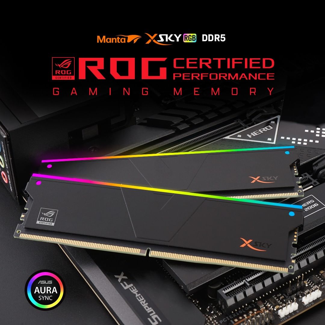 v-color | Memory System on Twitter: up your ROG setup with the DDR5 XSky ROG-Certified memory ram. Tuned and undergone extensive stress tests by ROG for best performance and compatibility with