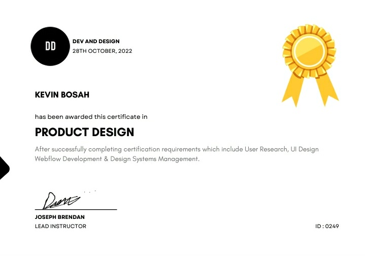 amk3vin's tweet photo. So I have been off for a few days now and didn't know I am now a Certified Product Designer. It was an amazing journey with you sir @Joe_brendan_ 

Thank you 🙌🏽 https://t.co/EjE2e67rPa