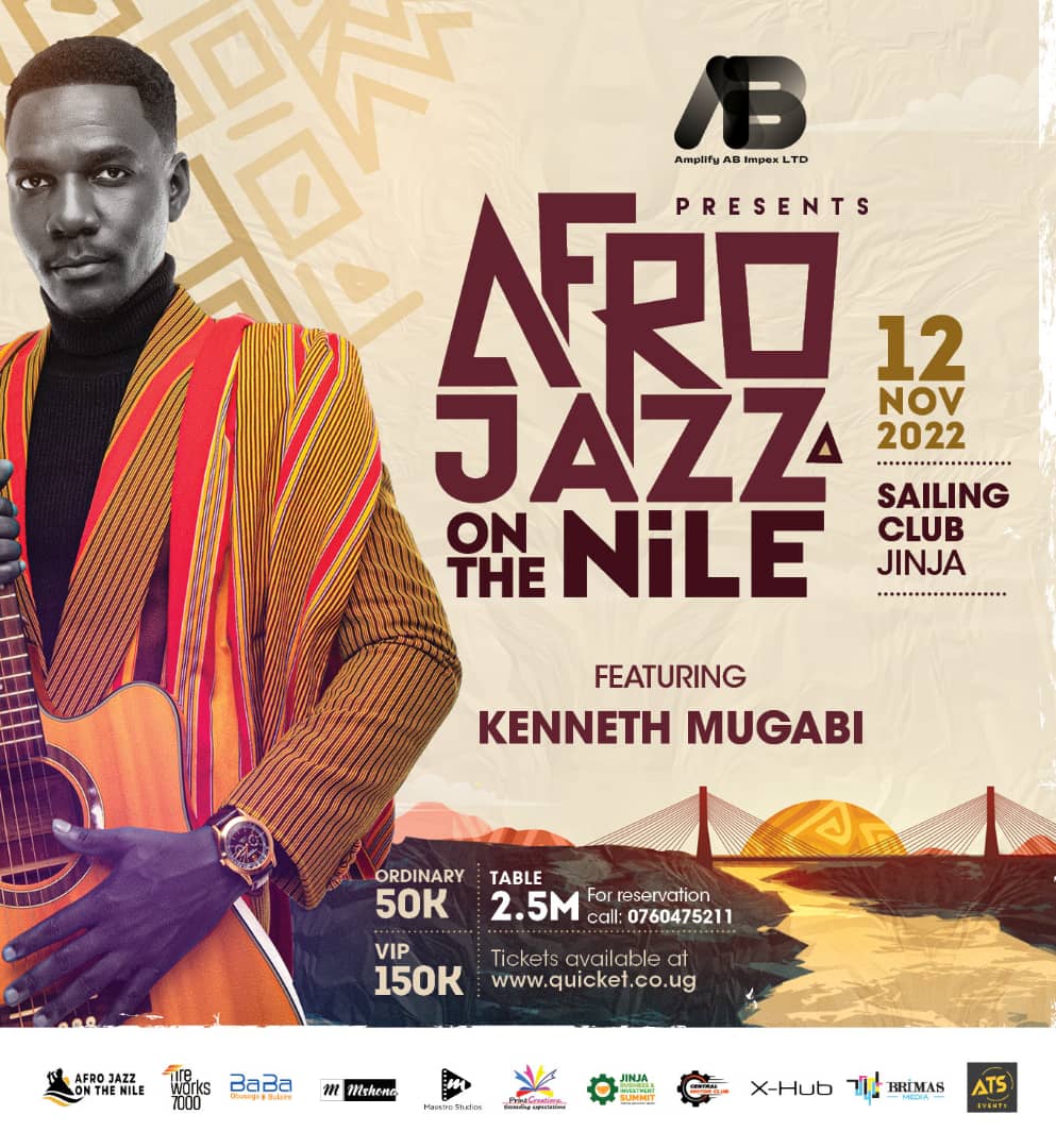This is an official reminder to remind you that @kennethmugabi is to perfrom at the #AfroJazzOnTheNile together with other artists come the 12th of November at sailing club in jinja . Grab yourself a ticket at only 50k and 150k VIP @QuicketUG .
