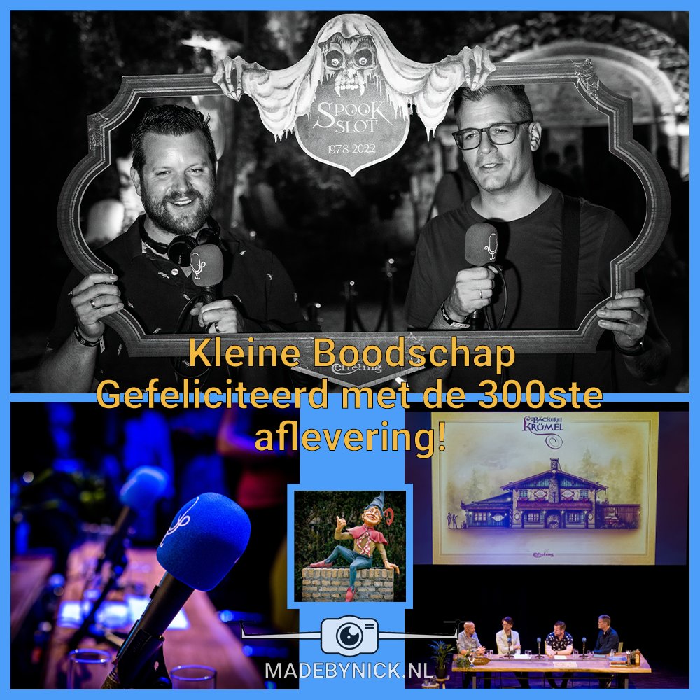 Al 300 @KBoodschap podcast afleveringen van deze heren en het team dat op de achtergrond mee helpt! Gefeliciteerd en super bedankt voor al dat luister plezier en weetjes! Luister je nog niet? Ga dat snel eens doen!
#efteling #kleineboodschap #podcast #mijlpaal