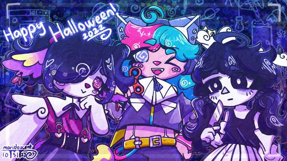 spinnyternally's tweet photo. Welcome to the party!!! we got horror games and only one song that plays on loop the entire time!!!!!!
#Halloween #Halloween2022 #ocart #illustration https://t.co/Wciqjyv5C8