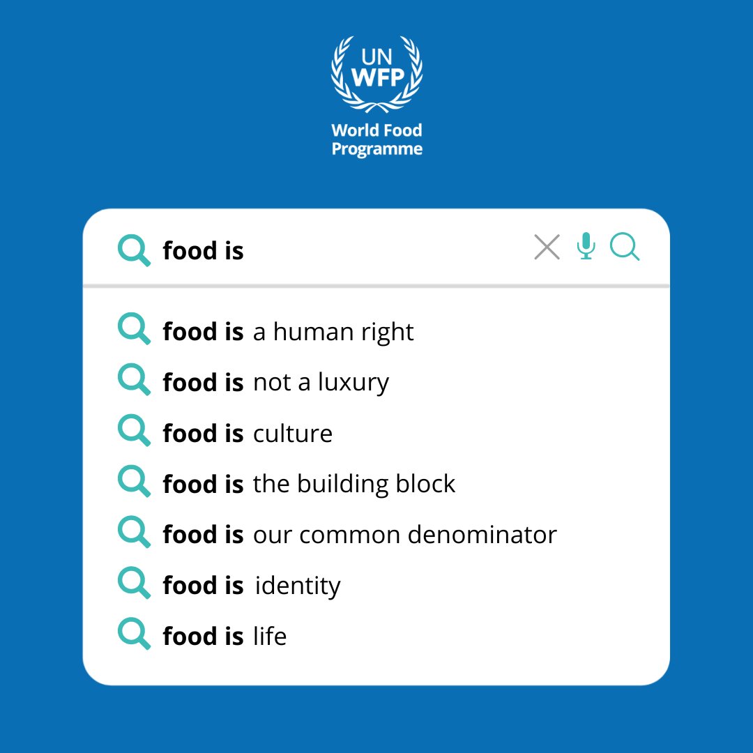 What does food mean to you? 🔍