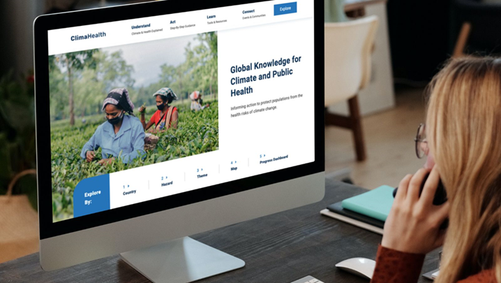WHO's tweet photo. Climate &amp; health are related.

Stay up to date with climate science. Find tools on public health like disease forecasting &amp; early warning systems regarding heat &amp; health.

More on the all new WHO-@WMO knowledge platform 💻 '@climahealth' 👉https://t.co/g3T1ODuALy https://t.co/kQk80GO7f8