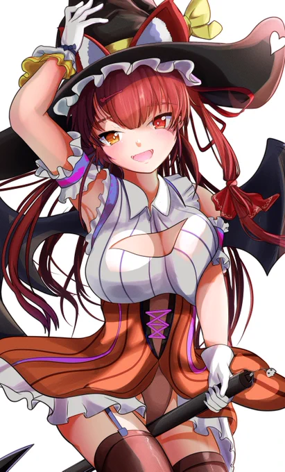 #マリンのお宝
ハロウィン船長、ちょっとズームしてみました。
力入れたのは胸の柔らかさです。 