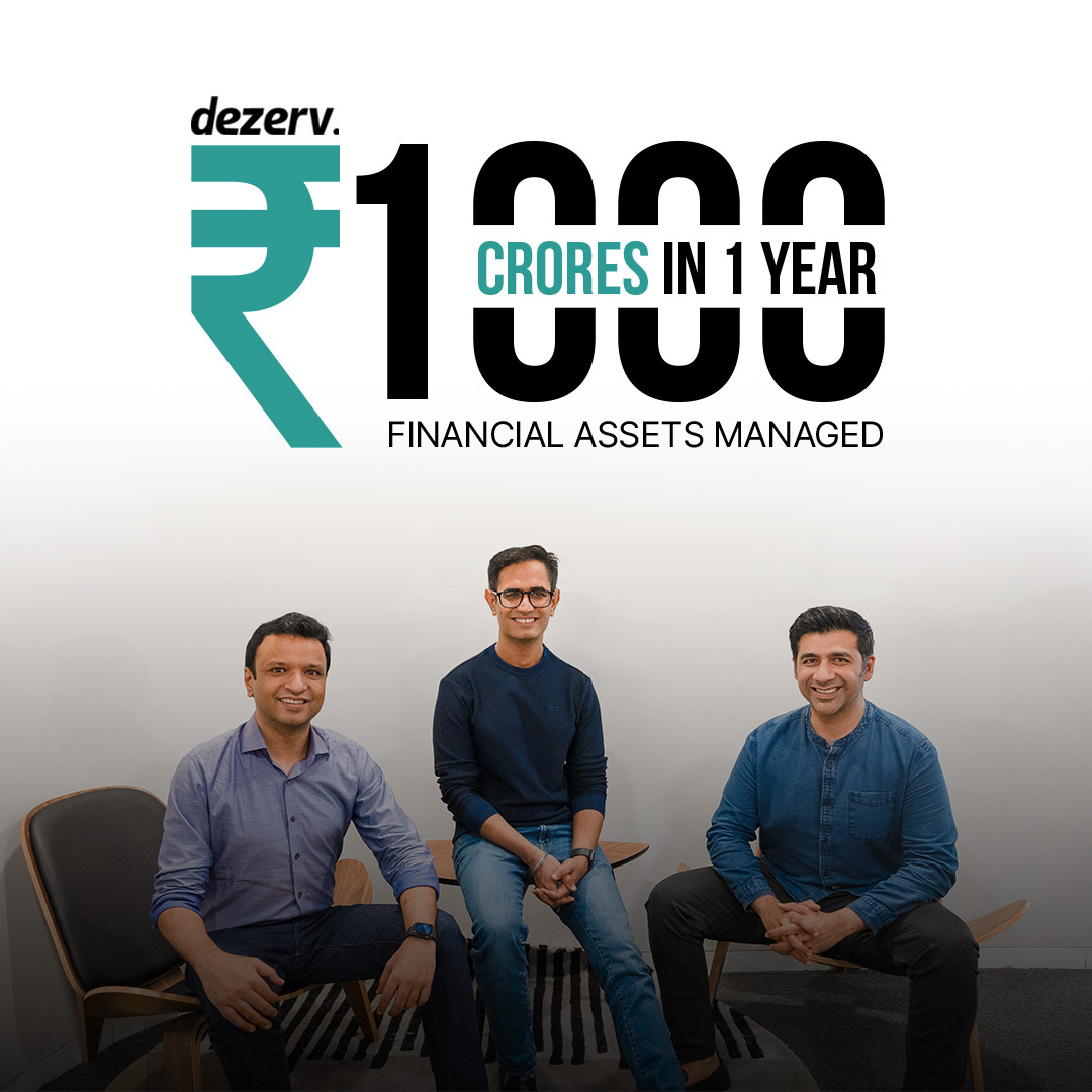 DezervHQ's tweet photo. We are happy to announce that we are currently managing INR 1000 crores of financial assets on our platform!

You too can get experts to invest for you, visit https://t.co/cx9giv7oqJ today!

#dezerv #youdezervbetter #10TOTHEPOWER10 #createwealth #investing #finance  #wealth https://t.co/8hkxaKjyG4
