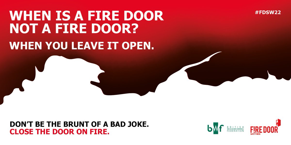A third of the British public would not report a problem with a #firedoor, with a perceived lack of personal repercussions being one of the main reasons for not reporting. Find out more and understand why you should 'CLOSE THE DOOR ON FIRE' #FDSW22 tinyurl.com/434j5znt