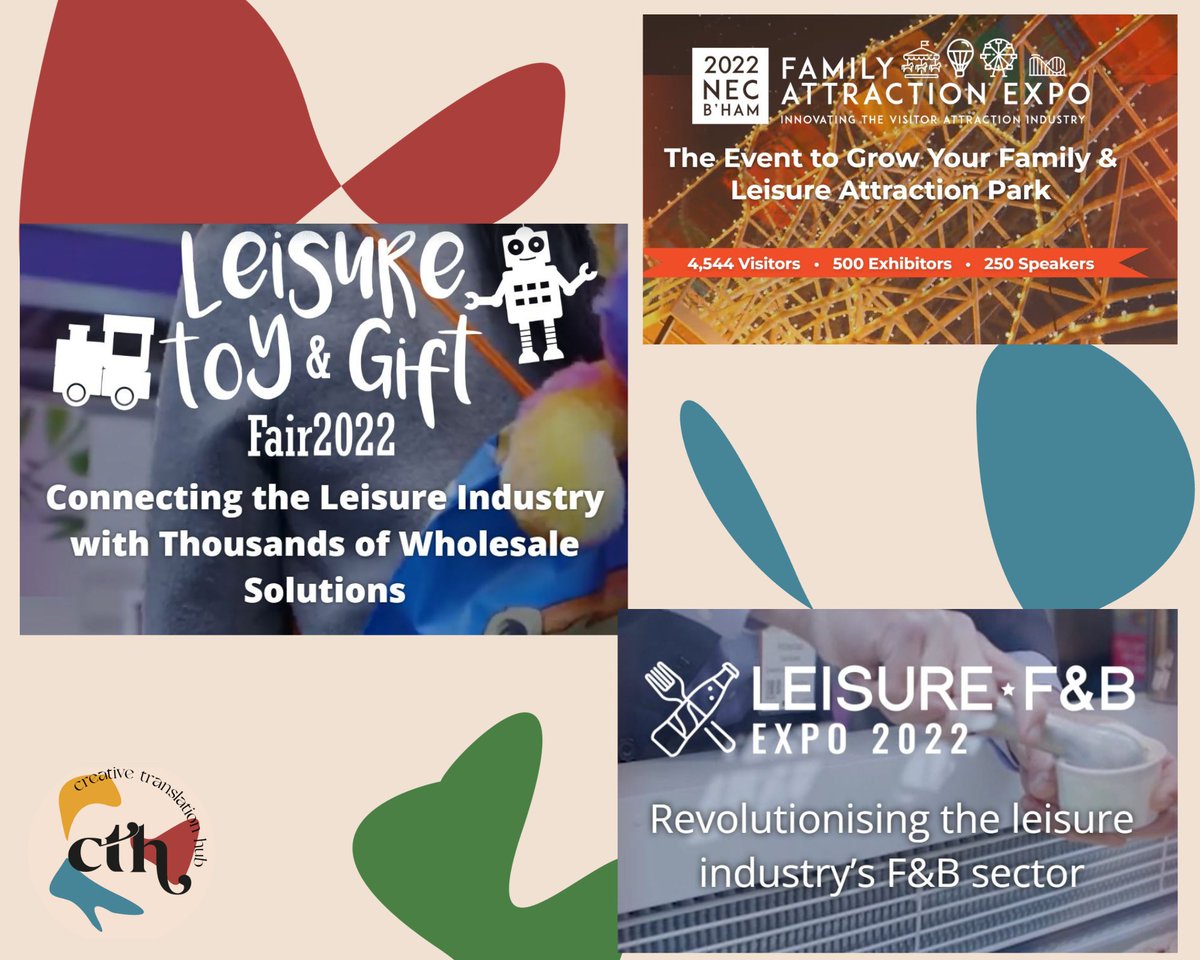 This week, we’ll be spending a whole day in Birmingham to attend not one, not two, but three different trade shows!

We’re getting very excited about talking to companies, and learn more about their services and products.

Anyone else attending any of the shows at B'ham 
<a href="/thenec/">The NEC</a>?