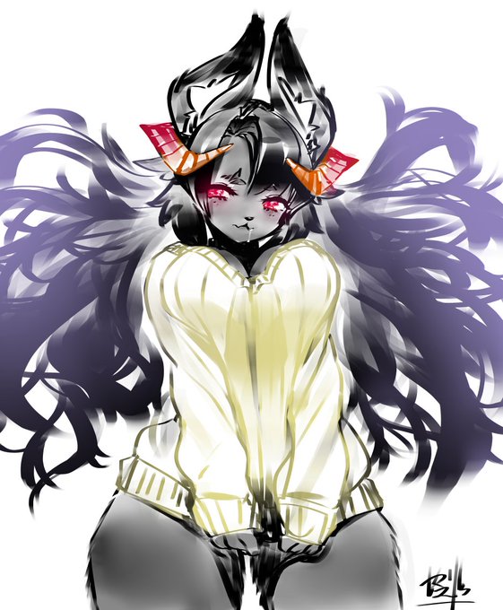 ケモラクガキ(`、3_ヽ)_ 黒い子山羊 