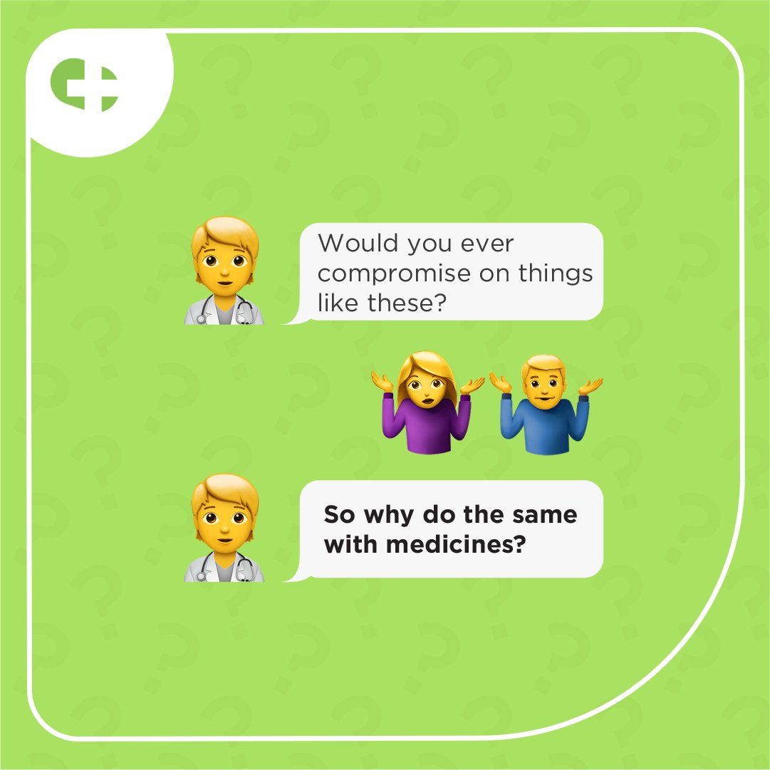 NetMeds's tweet photo. Why settle for alternatives instead of the real deal, when you can get exactly what you need on Netmeds!​

#IndiaKiPharmacy #Netmeds #YourNeedsMatter https://t.co/N7t11OUvgP