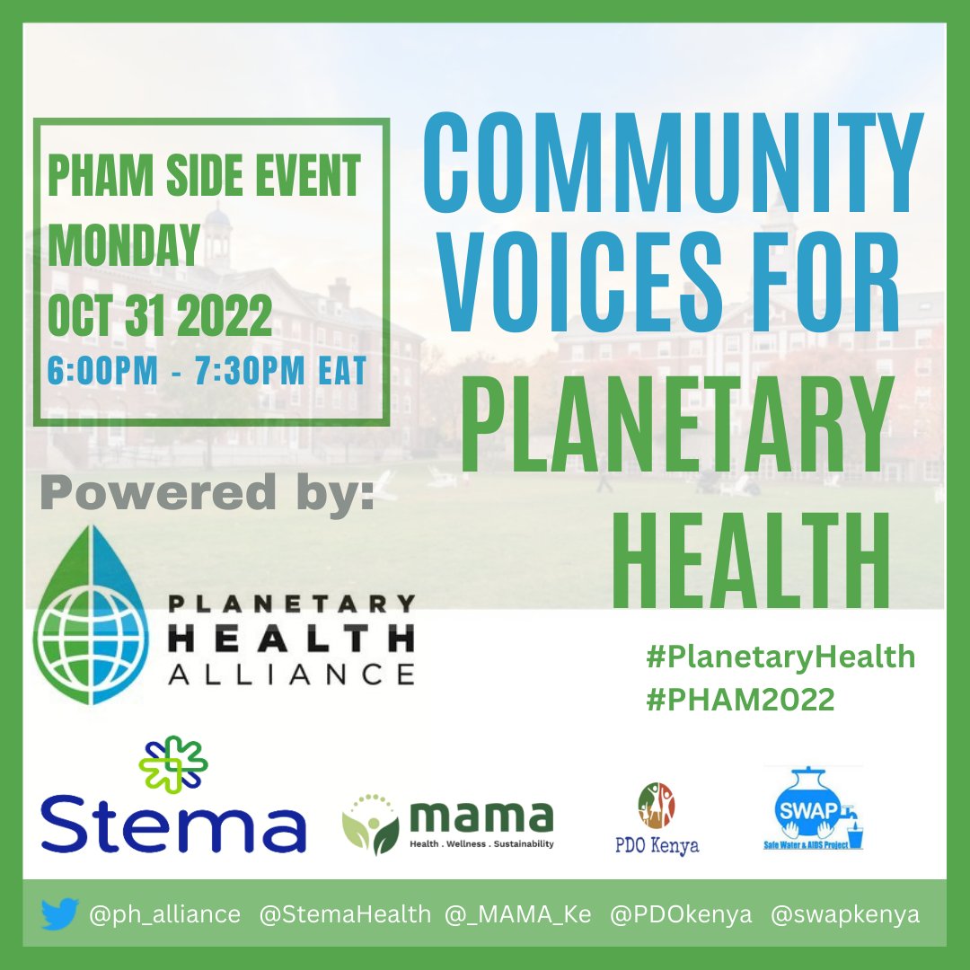 David Nyaga (@dn_nyaga) on Twitter photo Join <a href="/_MAMA_Ke/">MAMA Kenya</a>'s <a href="/MissChelagat/">Chela Makena</a> in a coffee chat alongside <a href="/StemaHealth/">Stema</a> <a href="/GeordanShannon/">Dr G Star</a> <a href="/LauraERPeters/">Dr. Laura E. R. Peters ☮️</a> <a href="/PDOkenya/">PDO Kenya</a> and <a href="/swapkenya/">SWAP KENYA</a> as they discuss #PlanetaryHealth🌍 issues affecting communities in Kenya at <a href="/ph_alliance/">Planetary Health Alliance</a> #PHAM2022 side event. Join the chat➡️ucl.zoom.us/j/92667918801 Join <a href="/_MAMA_Ke/">MAMA Kenya</a>'s <a href="/MissChelagat/">Chela Makena</a> in a coffee chat alongside <a href="/StemaHealth/">Stema</a> <a href="/GeordanShannon/">Dr G Star</a> <a href="/LauraERPeters/">Dr. Laura E. R. Peters ☮️</a> <a href="/PDOkenya/">PDO Kenya</a> and <a href="/swapkenya/">SWAP KENYA</a> as they discuss #PlanetaryHealth🌍 issues affecting communities in Kenya at <a href="/ph_alliance/">Planetary Health Alliance</a> #PHAM2022 side event. Join the chat➡️ucl.zoom.us/j/92667918801