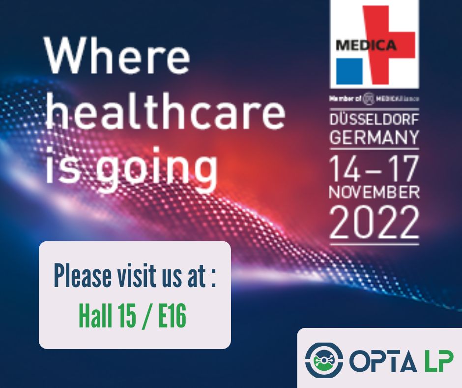 |📅| Opta LP aura le plaisir de présenter ses solutions de prévision, d'optimisation et de prise de décision lors du salon MEDICA à Düsseldorf #TeamFranceExport.

<a href="/regiongrandest/">Région Grand Est</a> <a href="/businessfrance/">Business France</a> @BioValleyFrance <a href="/CCIexport_GE/">CCI International GE</a> 

#esante #planification #optimisation #prevision #iA