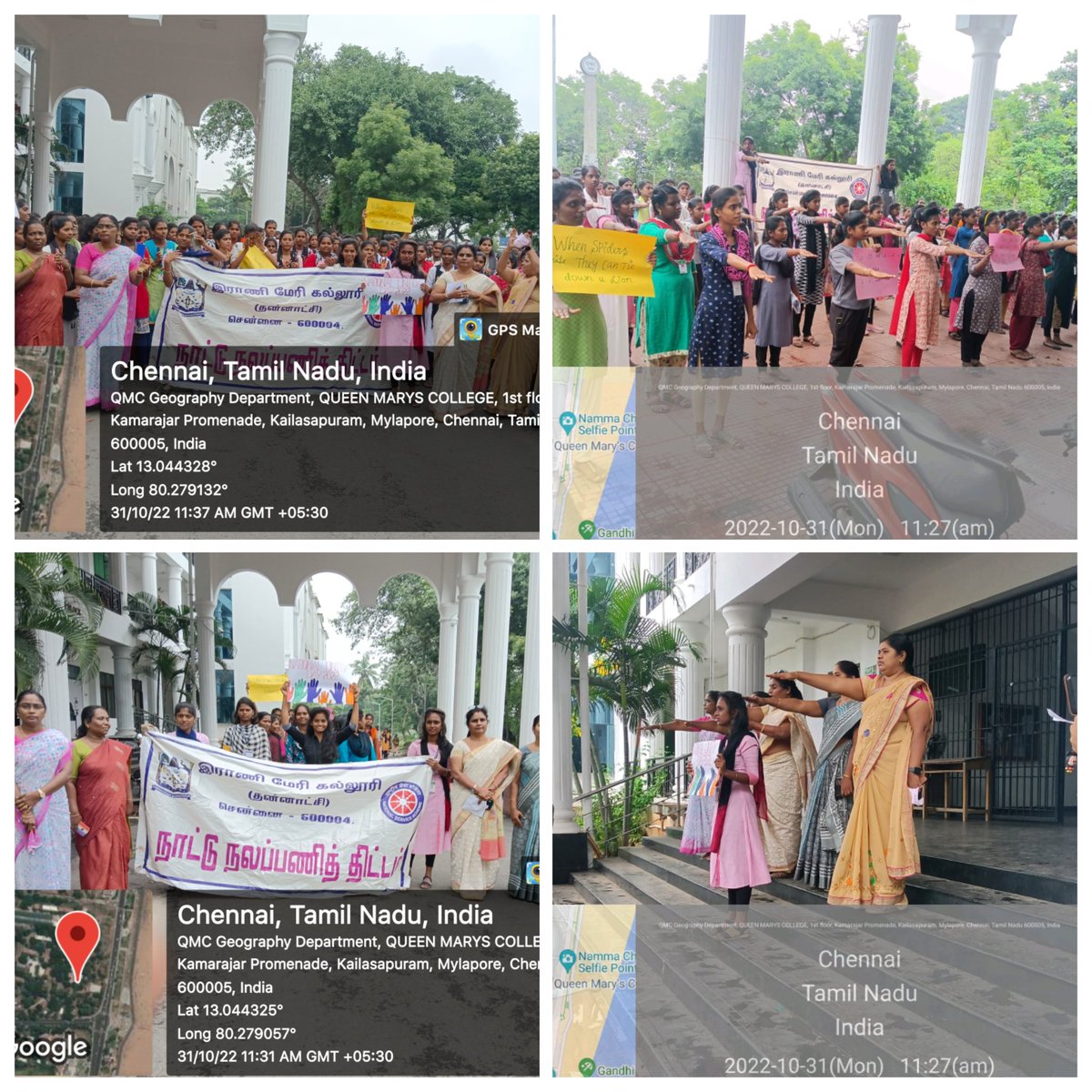 nssqmcunit2's tweet photo. On the occassion of National unity day the Queen Mary's College NSS conducted the unity run and taken the unity pledge.@_NSSIndia @nss_tamilnadu @NSSChennai @NssUnom @ https://t.co/KJDudFxeF8