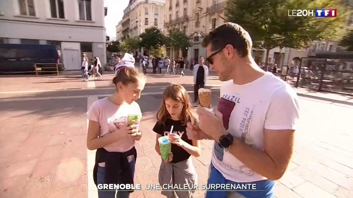 Au JT de <a href="/TF1/">TF1</a> vendredi soir, on apprenait que la chaleur du mois d'octobre n'était "que du bonheur". Ou quand le JT est pris en flagrant délit de minimisation de la crise climatique 🧵(1/7)