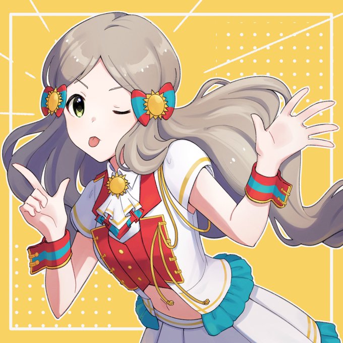 ラスト三人目! ゲキテキ!ムテキ!恋したい! ロコちゃん。明るい失恋ソング好きなので、描くの楽しかったです#アイマス #ミリシタ #ロコ 