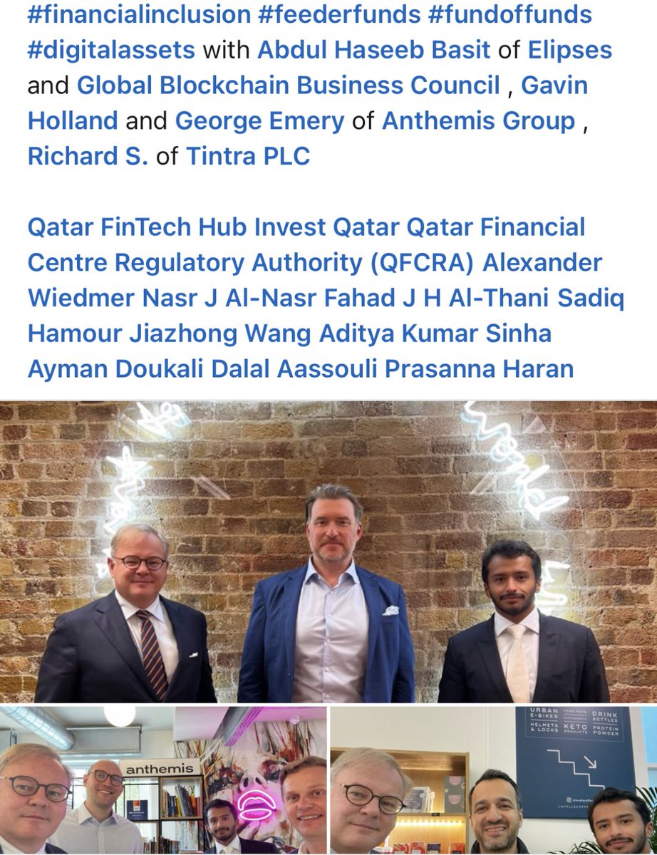 SmackerAim's tweet image. Big linkedin post from #TNT offices on Saturday with head guy from Qatar fintech and others from Venture capital etc. Hold tight.